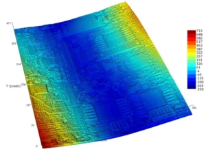 Large PCB assembly for coplanarity and warpage measurement in SMT production