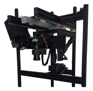 The DFP3 Module. The projector and camera are mounted on a retractable gantry on a frame.